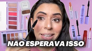 Testando Produtos de Maquiagem da *BAUNY COSMÉTICOS* - Sombra, Delineador, Batom e + | Make com Lari