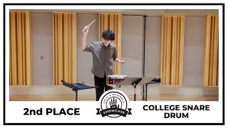 2nd Place College Snare Drum Division: Kai Gray | 2024 Black Swamp Showcase