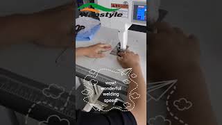 Demonstration of Ultrasonic rotary sewing machine