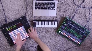 Live looping - Ableton Push 2 & Roland TR8