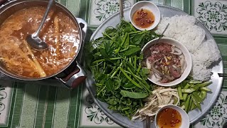 Easy hot pot recipe - Bò-Bạch tuột nhúng giấm đơn giản | HNAG79 #37