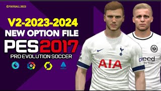 PES 2017 | NEW OPTION FILE T99 V15 23-2024 V2 | 1/11/24 | PC