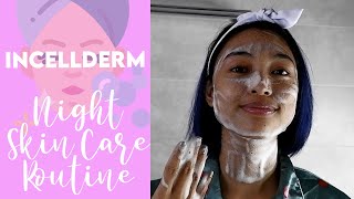 Korean Glass Skin?? Night Skin Care Routine | Incellderm