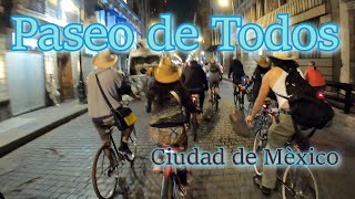 Paseo de Todos | Blog Ciclista | CDMX