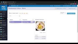 Tworzenie menu dla strony online w POSbistro - wideoporadnik