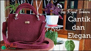 Tas rajut terbaru model modern Cantik dan Elegan || Mudah di pahami