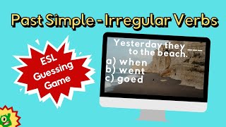 Past Simple ESL Game | Irregular Verbs | Fun Guessing Game