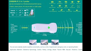 C10RL wifi&USB double 3 in 1 probe-convex for fetus