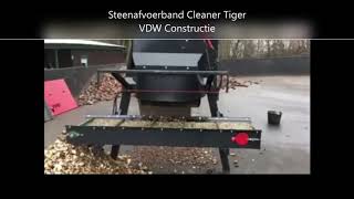 Steenafvoerband Cleaner Tiger VDW Constructie