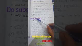 psychology classes//Individual differences 2types-inter&intra i.d. for tet&dsc