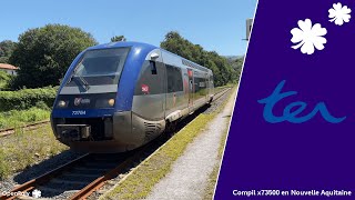 Compil de x73500 (A TER) un peu partout en Nouvelle Aquitaine