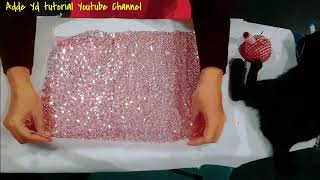 Cara bikin Tas Pesta sendiri dari bahan Sequin | Dijamin CANTIKKKK