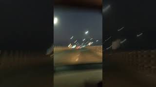 Night Drive over a bridge!