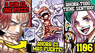 FUÉ SHANKS Y.. TE LO DEMUESTRO! ODA CONFIRMA LUFFY ES MÁS FUERTE! -  Lo Que NO VISTE del MANGA 1106