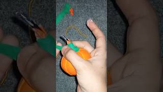 #how to make pumpkin with balloon#pumpkin diy#craftsforkids#yt#ytshortsvideo#shorts#viralvideo