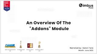 An overview of the "Addons" module on the NimbusPost seller panel