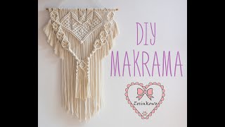 Makrama ścienna w stylu boho (DIY) - boho macrame tutorial