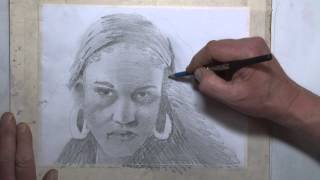 Shading A Portrait In Pencil - Time Lapse