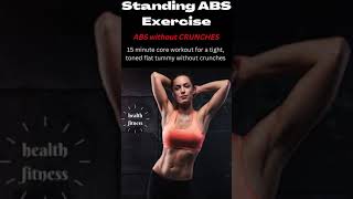 Standing ABS Exercise | 15 minute core workout crunches | #shorts