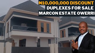 NEWLY BUILT 4 BEDROOM DUPLEXES FOR SALE IN MARCON ESTATE SPIBAT OWERRI / HOUSES FOR SALE IN OWERRI