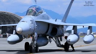 Marine FA-18 arrive at MCAS Iwakuni