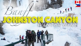 Johnston Canyon Winter Ice Walk 2020 | Lower & Upper Falls | BANFF