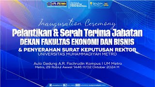 🔴[LIVE] Upacara Sumpah Profesi Fisioterapis Fakultas Ilmu Kesehatan Universitas Muhammadiyah Metro