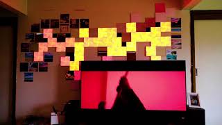 Nanoleaf Canvas - screen mirroring.  Music clip, DMA's Silver