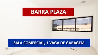 SA0405 - Barra Plaza Shopping, linda sala comercial com 1 vaga de garagem