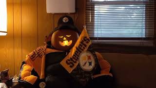 PITTSBURGH STEELERS SCARECROW TALKING PUMPKING JABBERING JACK.