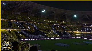 لحظة رفع تيفو الاتحاد مباراة #الاتحاد_الهلال