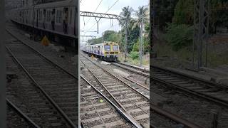 Mumbai Local Overtakes Another Local