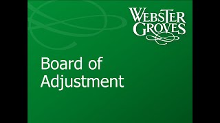 Board of Adjustment 11/09/2023