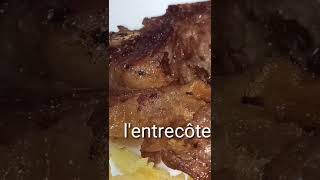 احسن قطعة في العجل وافضل طريقة الطهي هي الشي او القلي   ستيك لحم العجل l'entrecôte