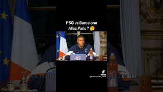 PSG vs Barça : Mbappé déjà ailleurs?! 😱😂 #psg #humour #football #parodie #macron #barcelone