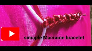 simple macrame bracelet