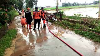 19-1-2023 menunggu dg was² akirnya bantuan datang bersihkn lumpur banjir bandang, ngogak , ngrapah