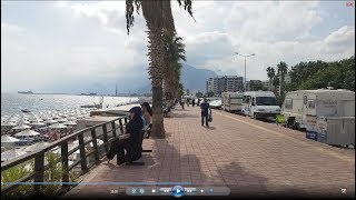 antalya  konyaltı sahili YENİ GÖRÜNTÜLERİ MUHTEŞEM 2018