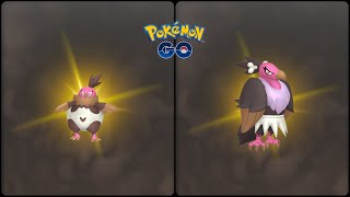 Pokemon Go: Evolving Shiny Vullaby into Shiny Mandibuzz