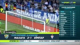 Málaga CF vs SD Eibar 2-1 All Goals and Highlights {20/9/2016}