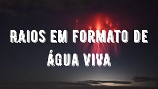 Raios em formato de água viva