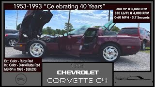 1993 Chevrolet Corvette C4 40th Anniversary Edition | Full Review | Celebrate 40 Years of Corvette