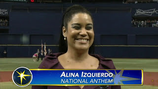 The American anthem at Tropicana Field Tampa Bay Rays vs. Boston Red Sox Alina Izquierdo