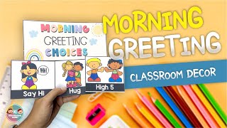 Get ready to decorate your classroom with cute Morning Greeting Choices! - LINK IN DESCRIPTION !!