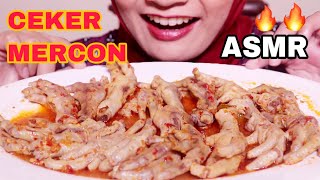 ASMR Eating Sounds | CEKER MERCON (SPICY CHICKEN FEET)