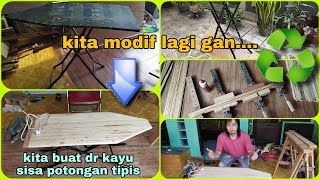 Membuat dan modifikasi meja setrika jati belanda strip ( ironing table )