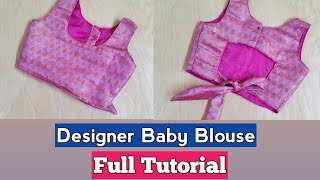 Baby blouse cutting and stitching |  Blouse cutting and stitching for 6 mon-1 year baby |DIY blouse