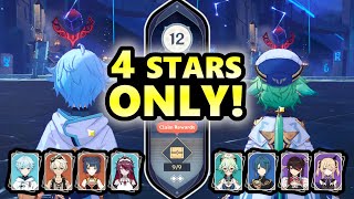 NEW ABYSS! v3.1, No BP, No 5★, No Dendro, Floor 12 Chongyun and Sucrose