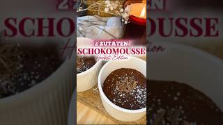 2ZUTATEN-Schokomousse🍫#schokomousse #herbstrezept #kürbisrezept #hokkaido #amba3 #snack #snackidee