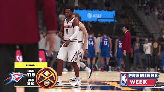 NBA2K25 - My NBA Franchise - Game Of The Day - Nuggets vs Thunder LIVE